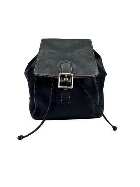 Coach Black Leather Backpack 9569